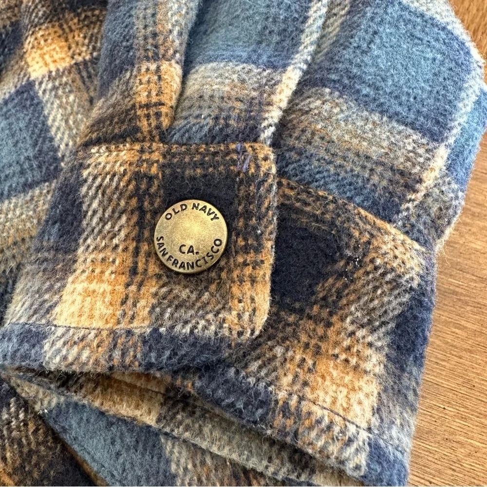 Old Navy Shacket, Size 3T, Plaid, Unisex Kids Jacket Outerwear